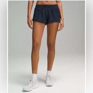 Lululemon True Navy Hotty Hot Low-Rise Lined Short 2.5"